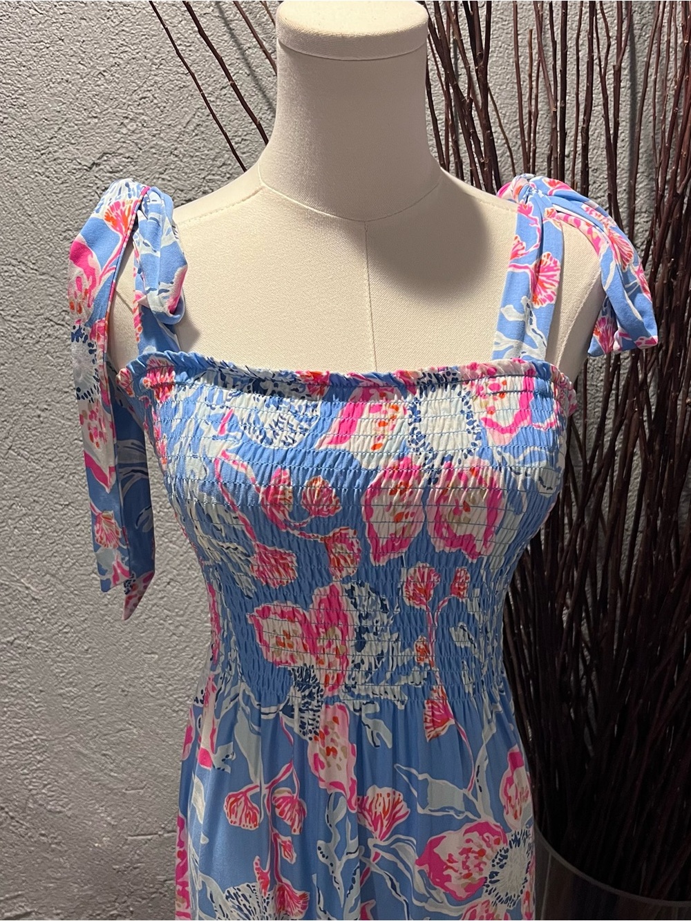 🌸NWT LILY PULITZER KAILUA SMOCKED MAXI DRESS SIZE SMALL🌸 - Picture 3 of 7